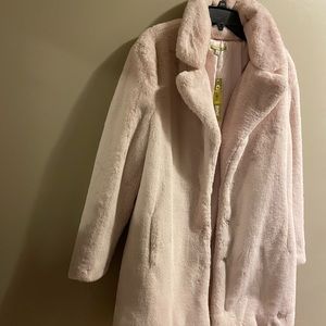 Gianna Bini Soft Faux Fur Coat Size Large